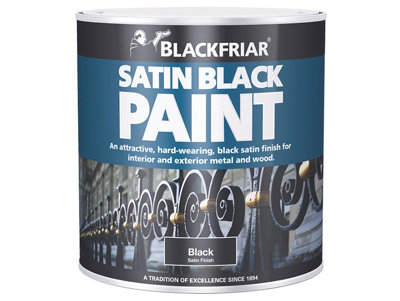 Blackfriar BF0520003E1 Satin Black Paint 500ml BKFSB500