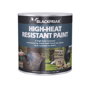 Blackfriar BF0520004E1 High-Heat Resistant Paint Black 500ml BKFHRB500