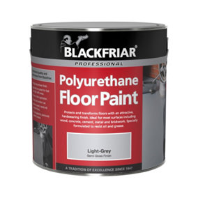 Blackfriar Professional Polyurethane Floor Paint - Light Grey 1 Litre