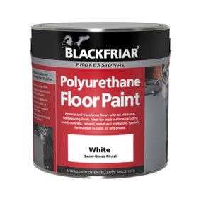 Blackfriar Professional Polyurethane Floor Paint - White 1 Litre