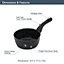 Blackmoor 16cm Black Non-Stick Milk Pan