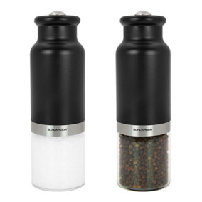 Blackmoor 68029 Black Coloured Gravity Salt And Pepper Grinder Set