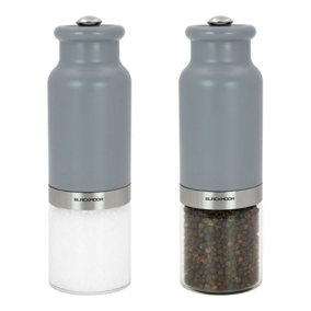Blackmoor 68039 Grey Coloured Gravity Salt And Pepper Grinder Set