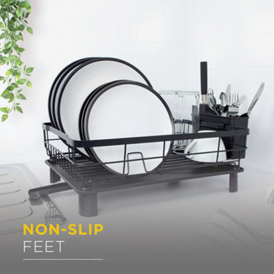 Blackmoor Dish Drainer Drying Rack in Black