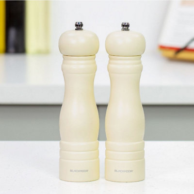 Blackmoor Manual Salt And Pepper Grinder Set, Cream Coloured