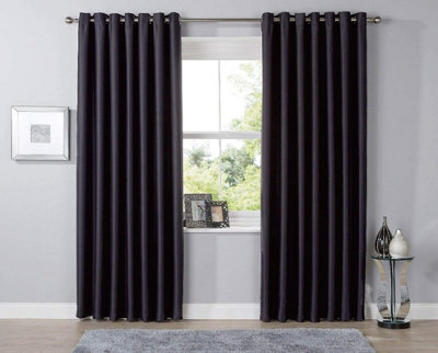 Blackout Curtains in Black, 167cm x 137cm