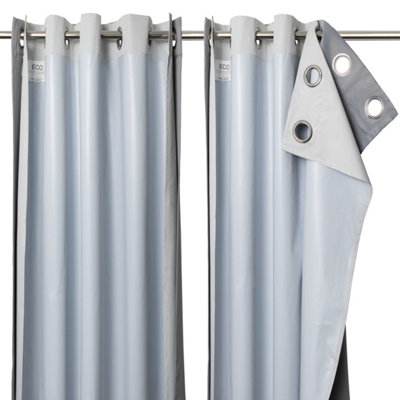 Blackout Eyelet Curtain Liner, White - 90 x 87 inch (Pair)