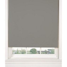 Blackout Rollerblind 60 x 165cm Thermally Efficient Blind - Grey