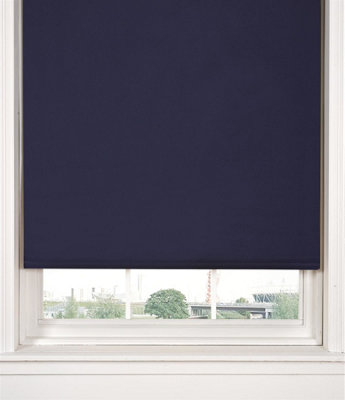 Blackout Rollerblind 60 x 165cm Thermally Efficient Blind -Navy