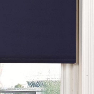 Blackout Rollerblind 60 x 165cm Thermally Efficient Blind -Navy