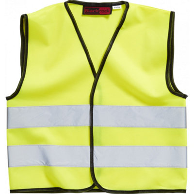 Blackrock Childrens HiVis Sleeveless Waistcoat Yellow (46 Years