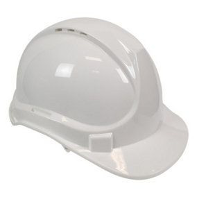 Blackrock Safety Helmet 6 Point Harness EN397 - One size fits all Helmet - White