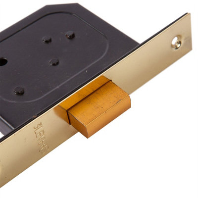 Blackspur 3-Lever Deadlock - 64mm - Brass