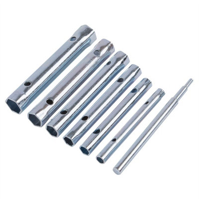 Blackspur 6pc Carbon Steel Metric Box Spanner & Tommy Bar Set