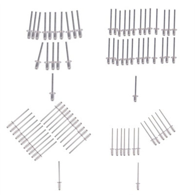 Blackspur 80pc Blind Rivets Set - 4 Sizes