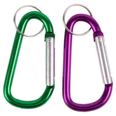 Blackspur Aluminium Spring Snaps - Multicolour - Pack of 2