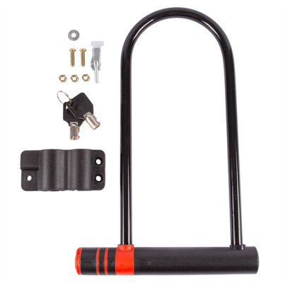 Blackspur Bike U Lock 18cm x 31cm Black DIY at B Q