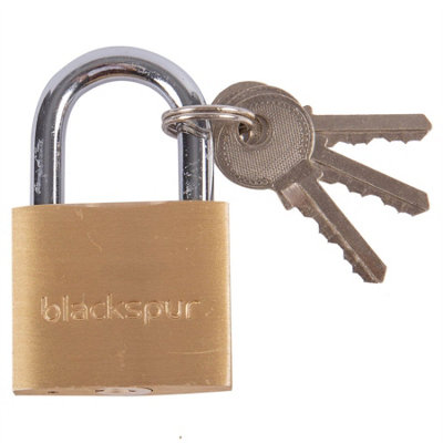 Blackspur - Brass Heavy-Duty Padlock - 4cm