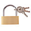 Blackspur - Brass Padlock with Keys - 5cm