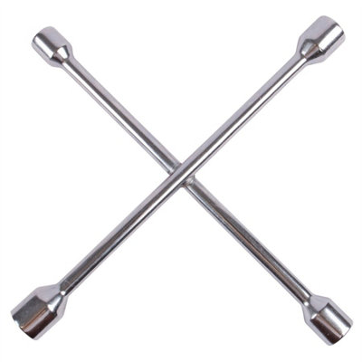 Blackspur - Carbon Steel 4-Way Cross Wheel Wrench - 35.5cm