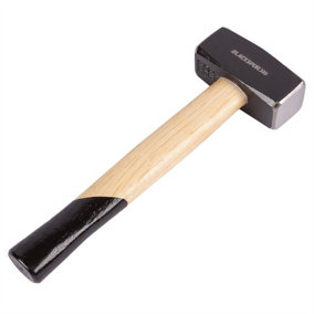 Blackspur - Carbon Steel Hammer with Wooden Handle - 1kg