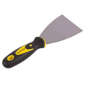 Blackspur - Carbon Steel Scraper with Non-Slip Grip - 3" - Yellow