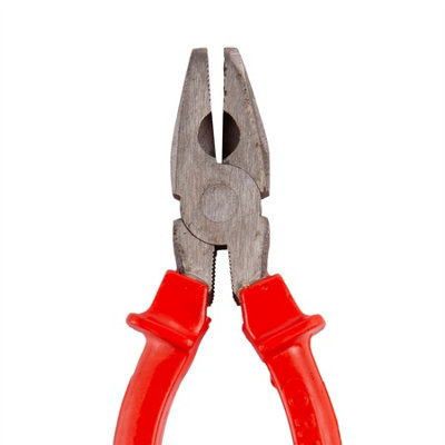 Blackspur - Cast Iron Combination Pliers - 15cm - Red