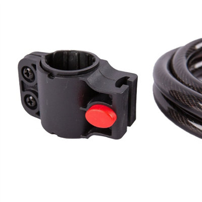 Blackspur - Combination Cable Lock & Bracket - 1.2m - Black