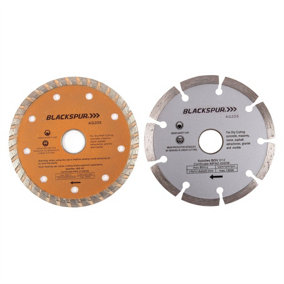 Blackspur - Diamond Cutting Disc Set - 115mm (4.5") - 2pc