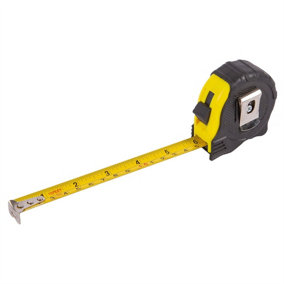 Blackspur - Dual-Blade Retractable Tape Measure - 3m x 16mm - Yellow