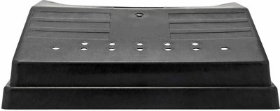 Blackspur GM105 Outdoor Drain Pipe Cover Large Square Plastic Garden Gutter & Drainpipe Shield Protector - Black - 6