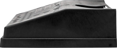 Blackspur GM105 Outdoor Drain Pipe Cover Large Square Plastic Garden Gutter & Drainpipe Shield Protector - Black - 7