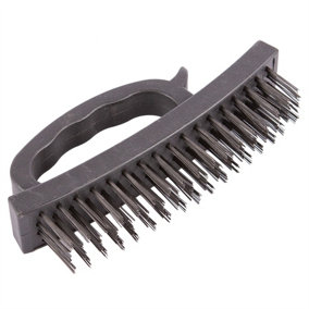 Blackspur - Grip Handle Wire Brush - 16.5cm - Black