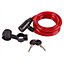 Blackspur - Heavy-Duty Cable Lock & Bracket - 1.8m - Red