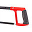 Blackspur - Heavy-Duty Carbon Steel Hacksaw with TPR Grip - 30cm - Orange