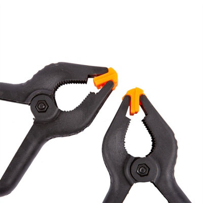 Blackspur - Heavy-Duty Spring Clamps - 114mm - Black - Pack of 2