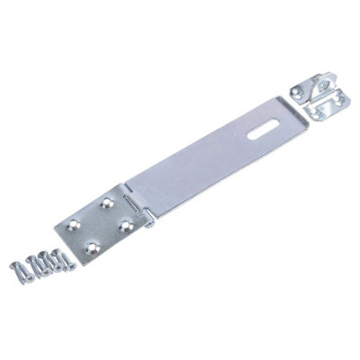 Blackspur - Heavy-Duty Steel Safety Hasp & Staple - 152mm - Zinc