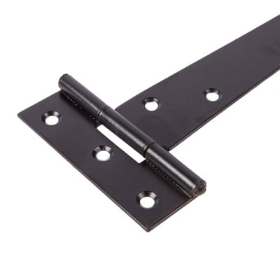 Blackspur - Heavy-Duty T-Hinges - 152mm - Black - Pack of 2