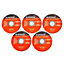 Blackspur - Metal Cutting Discs - 115mm x 1.2mm (4.5") - Pack of 5