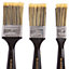 Blackspur - Plastic DIY Paint Brush Set - Black - 3pc