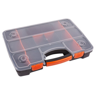 Blackspur - Polypropylene Tool Box - 27cm x 38.5cm - Black