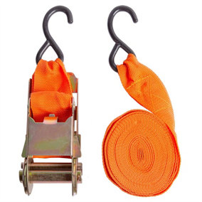 Blackspur - Ratchet Tie Down Straps - 6m - Orange