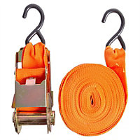 Blackspur - Ratchet Tie Down Straps - 9m - Orange