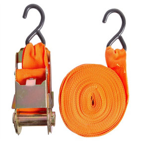 Blackspur - Ratchet Tie Down Straps - 9m - Orange