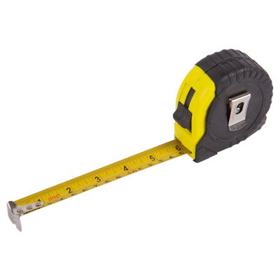 Blackspur - Retractable Tape Measure with Cover - 7.5m x 24mm - Yellow ...