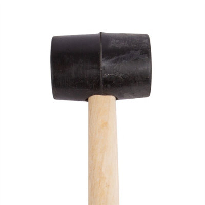 Blackspur - Rubber Mallet with Wooden Handle - 16oz