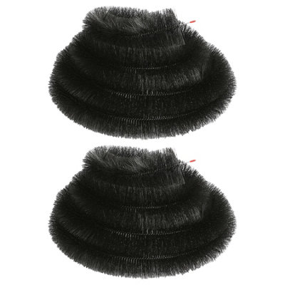 Blackspur Stainless Steel Gutter Brushes - 4M - Black