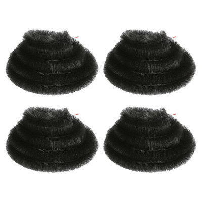Blackspur Stainless Steel Gutter Brushes - 4M - Black