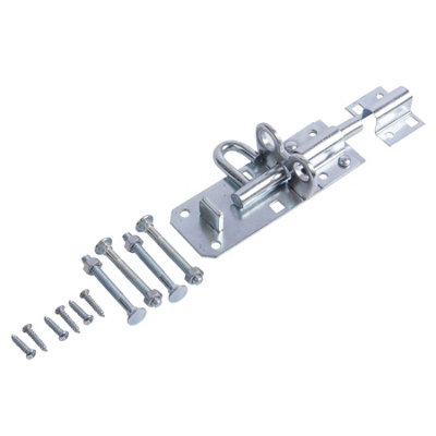Blackspur Steel Brenton Gate Bolt - 100mm - Silver