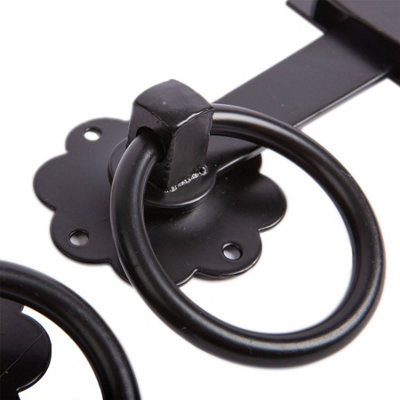Blackspur Steel Ring Gate Latch - 152mm - Black